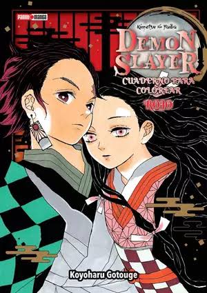 Demon Slayer Cuaderno para colorear Rojo
