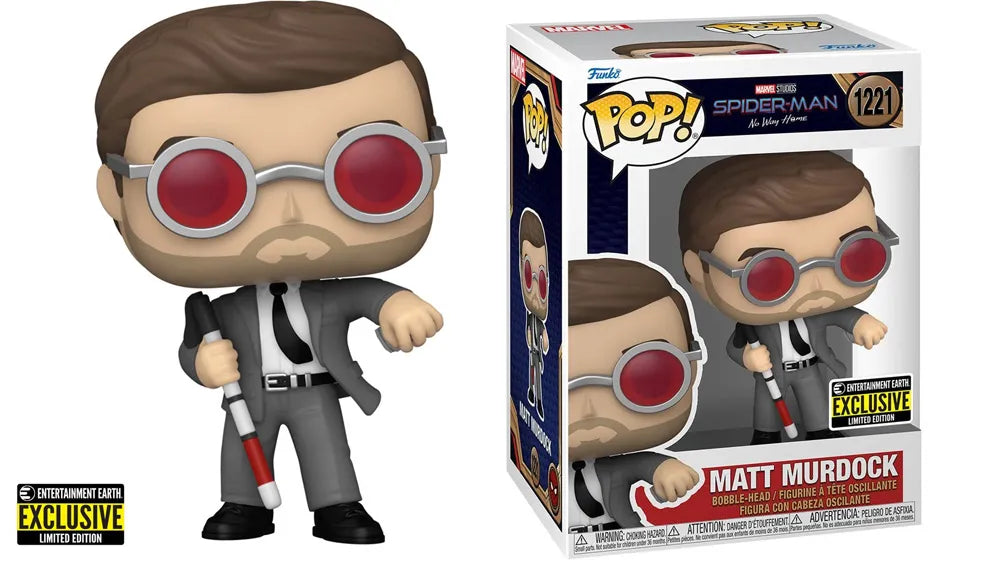 Funko Pop! Marvel: Matt Murdock (Spider-Man: No Way Home) – Mit Ziegelstein – Exklusive Sammelfigur