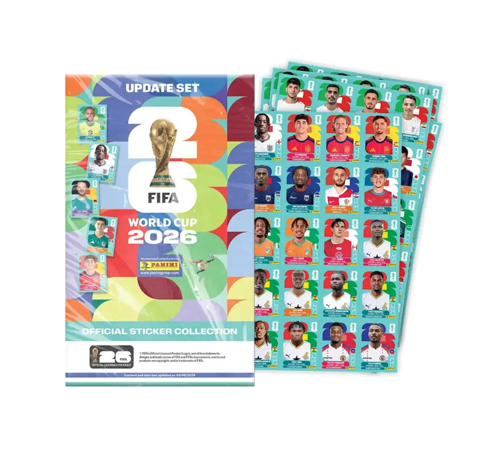 FIFA WORLD CUP 2026 OFFICIAL STICKER COLLECTION - SET DE ACTUALIZACION PANINI