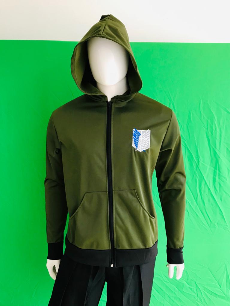 Green attack on titan hoodie best sale