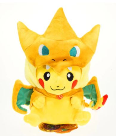 Peluche Pokemon - Pikachu/Charizard (25cm)