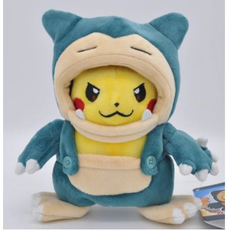 PELUCHE POKEMON - PIKACHU/SNORLAX