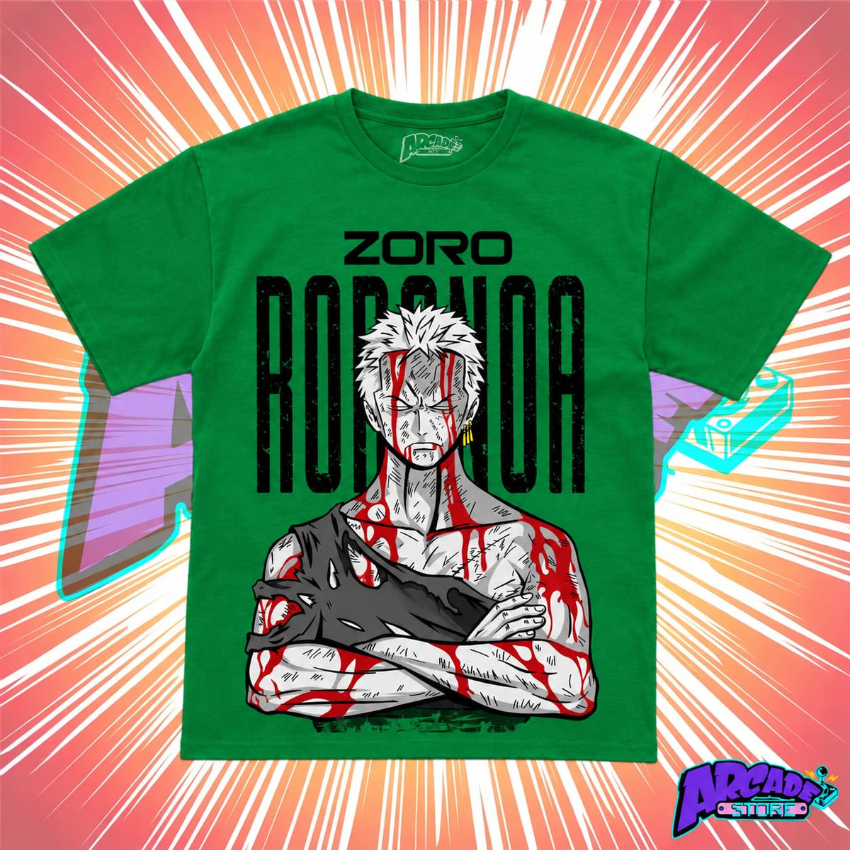 Playera Zoro Nothing Happened - ARCADE