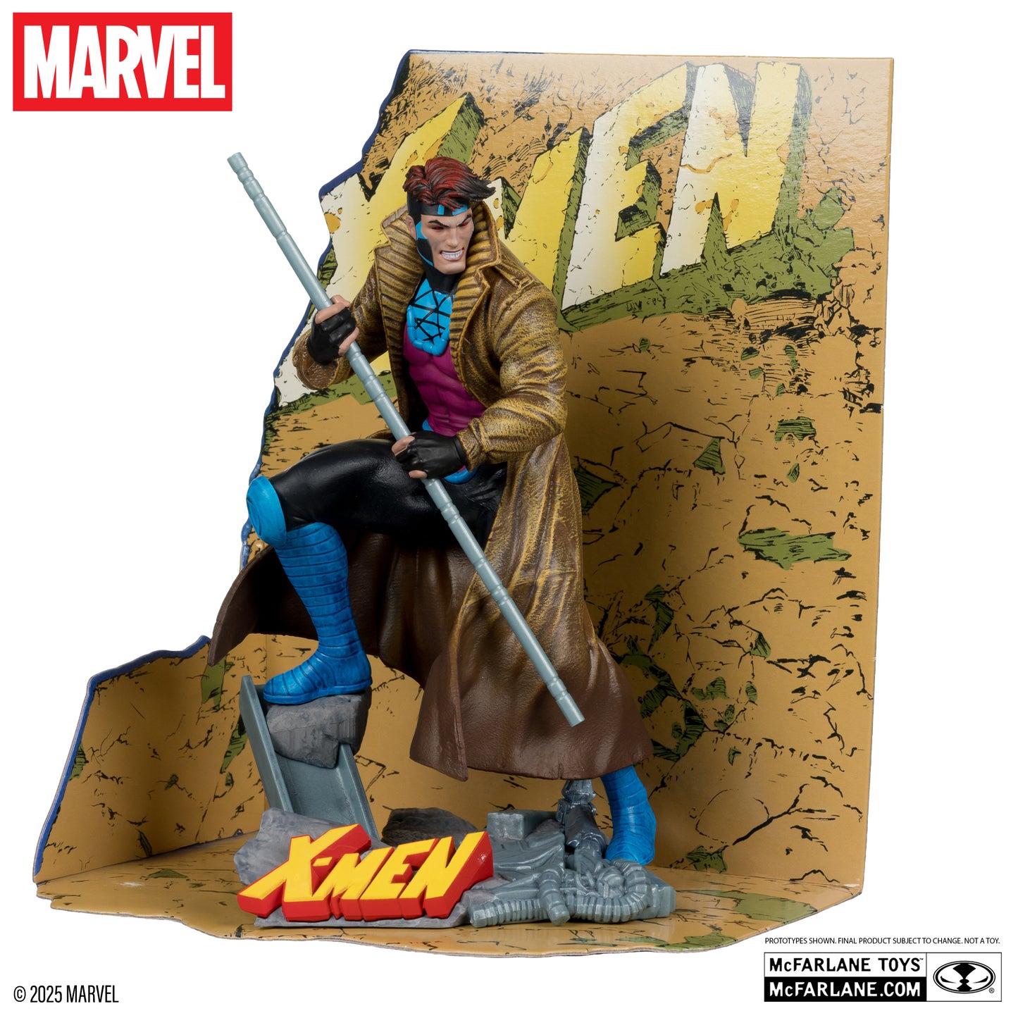 Mcfarlane Toys Marvel 1:10 - Gambit with Scene