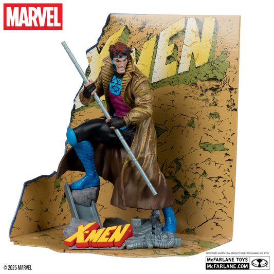 Mcfarlane Toys Marvel 1:10 - Gambit with Scene