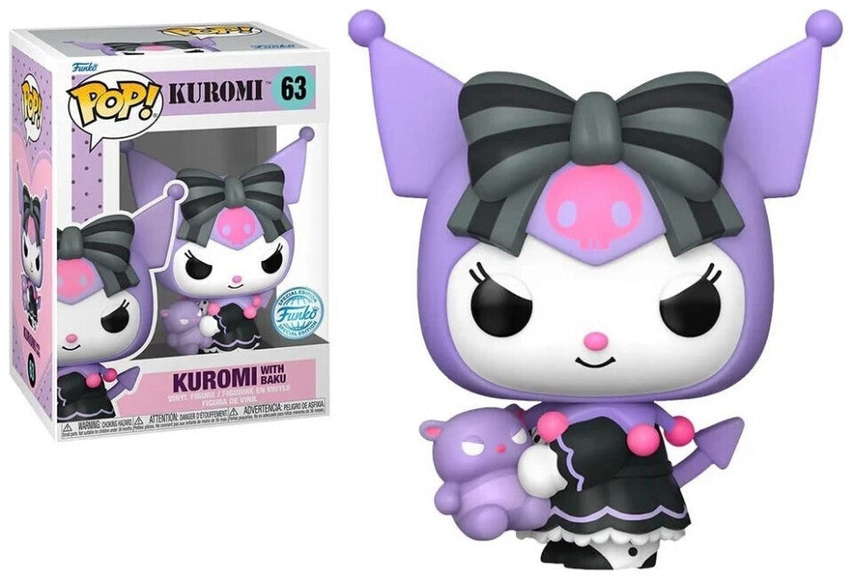 Funko Pop Kuromi - Kuromi w/Baku