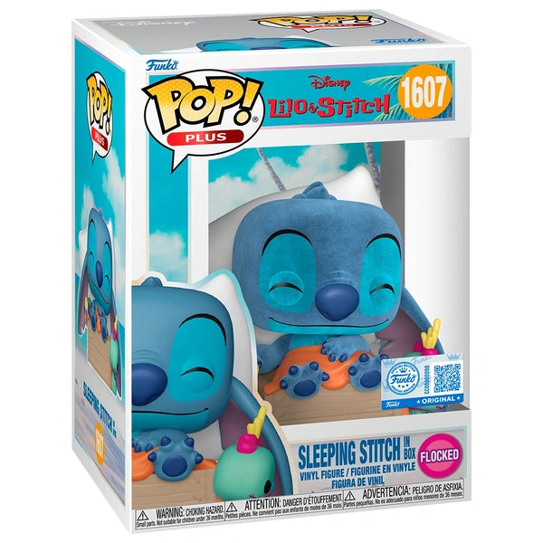 Funko POP LILO & STITCH - SLEEPING STITCH IN BOX (FLOCKED)