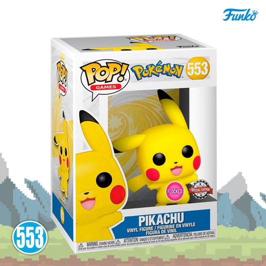 Funko POP Pokemon - Pikachu (Flocked)