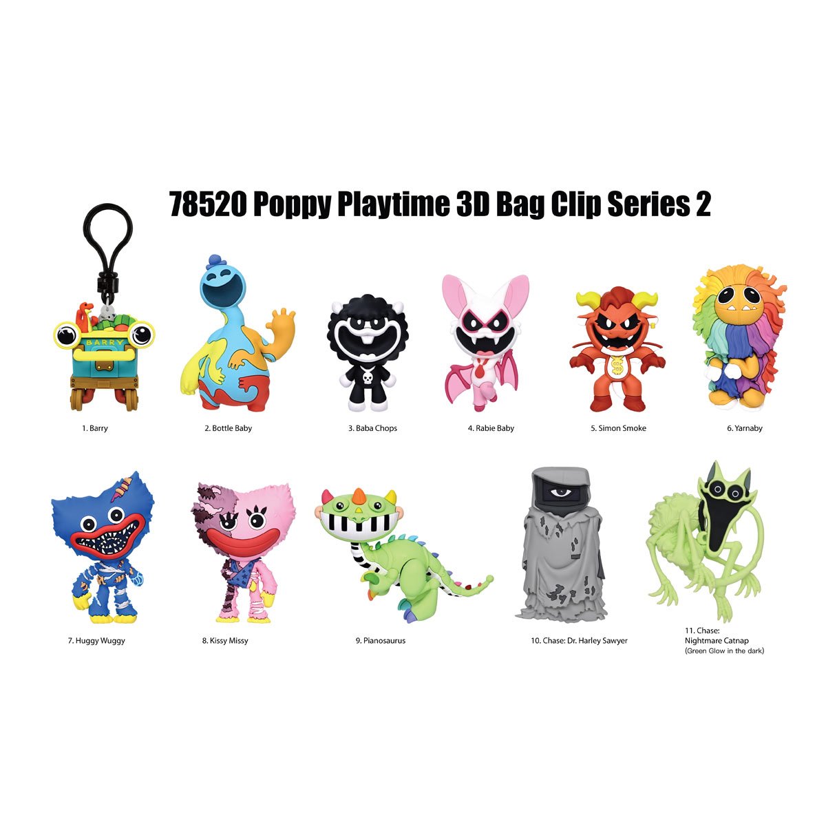 Figural Bag Clip - Poppy Playtime Series 2