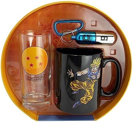 AbyStyle Set Vaso, Taza y Llavero - Dragon Ball Z