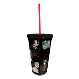 AbyStyle Vaso 16oz con tapa y popote