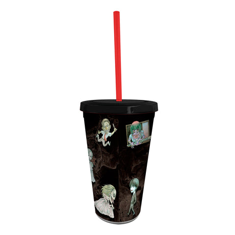 AbyStyle Vaso 16oz con tapa y popote