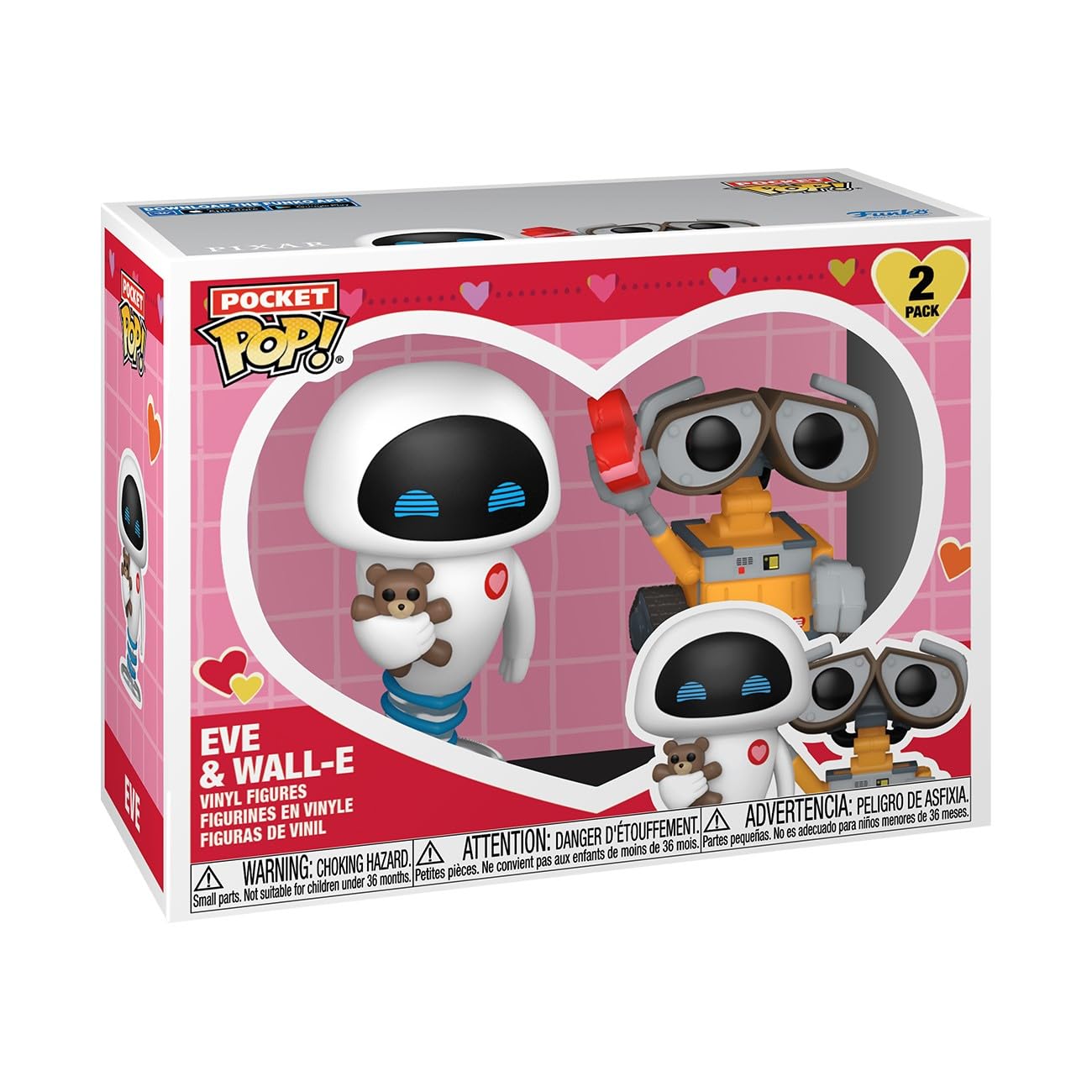 Llavero Funko Pop Valnetine 2pack - Wall-E & Eve