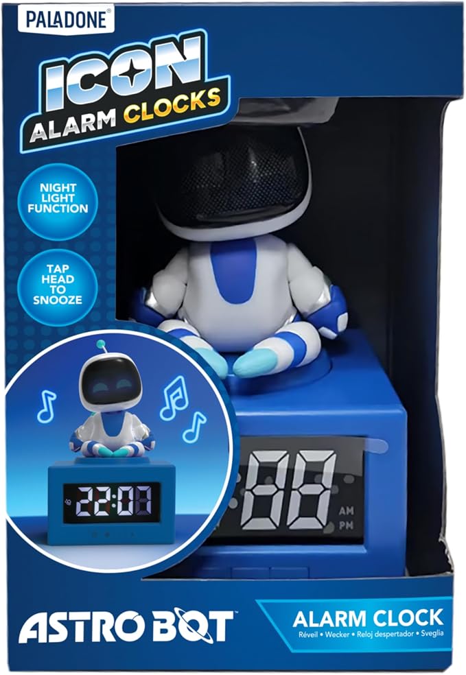 Astro Bot Icon Alarm Clock Paladone