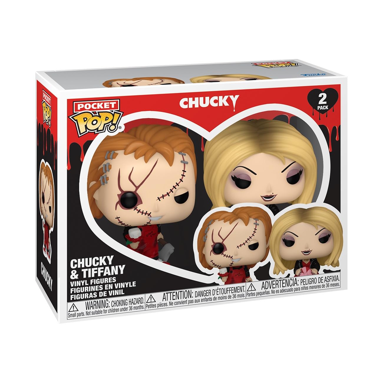 Llavero Funko Pop Valnetine 2pack - Chucky & Tiffany