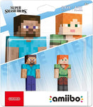 Amiibo Minecraft Steve & Alex
