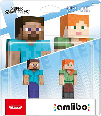 Amiibo Minecraft Steve & Alex
