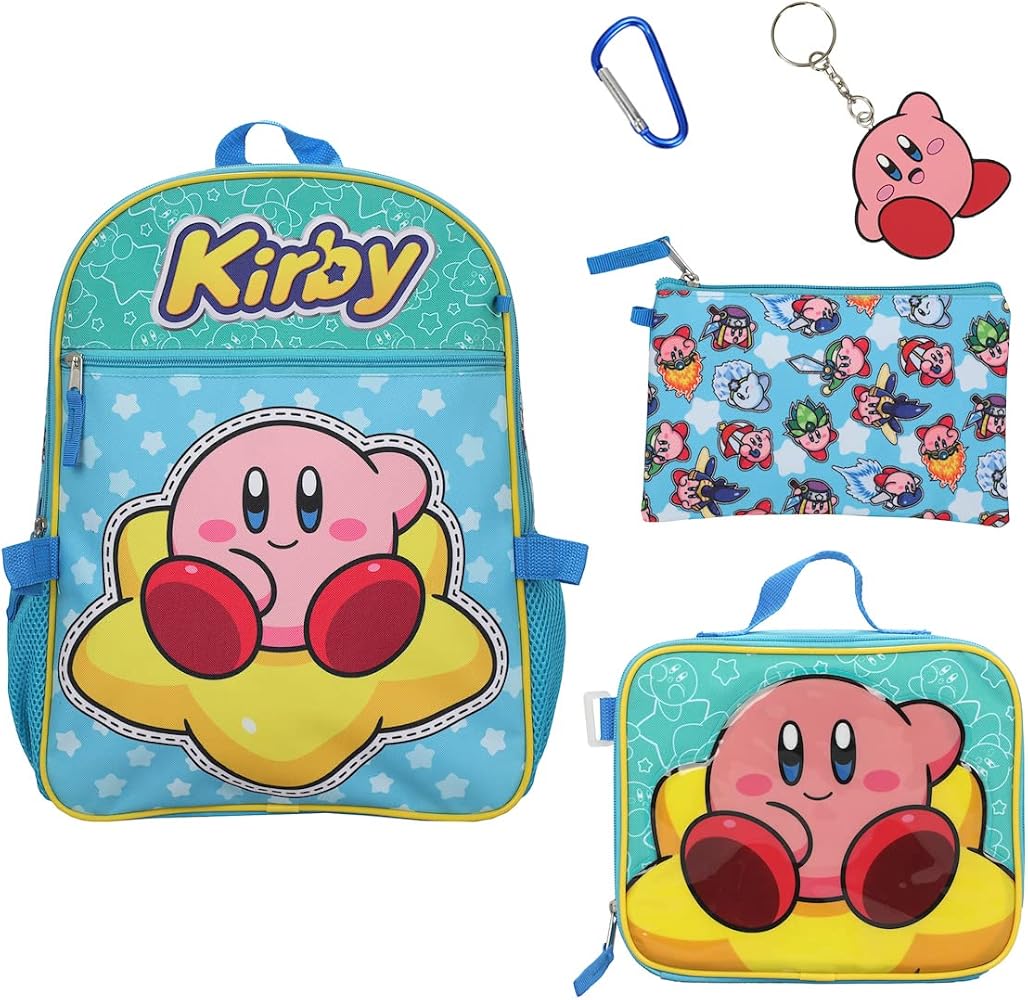 Mochila Bioworld Kirby Set 5 Piezas