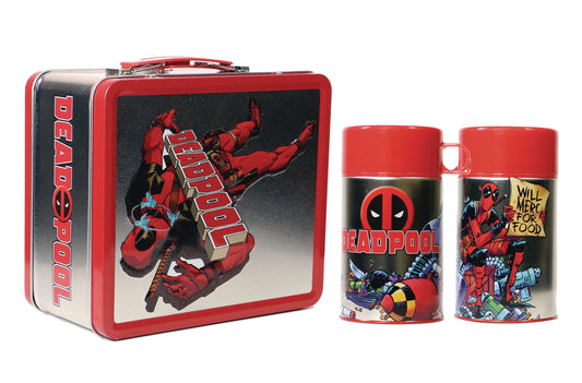Lonchera Metalica Deadpool con Termo - Previews Exclusive