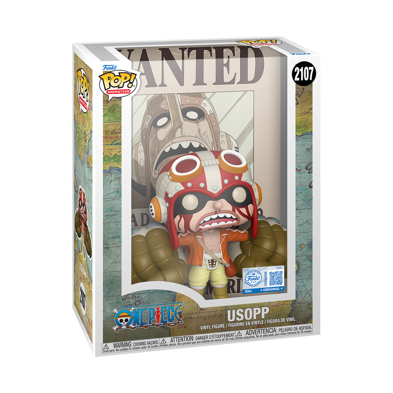 Funko POP Cover One Piece - Usopp Wanted Poster