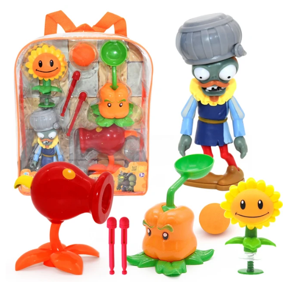 Set Juguetes Plants vs Zombies con Mochila v3