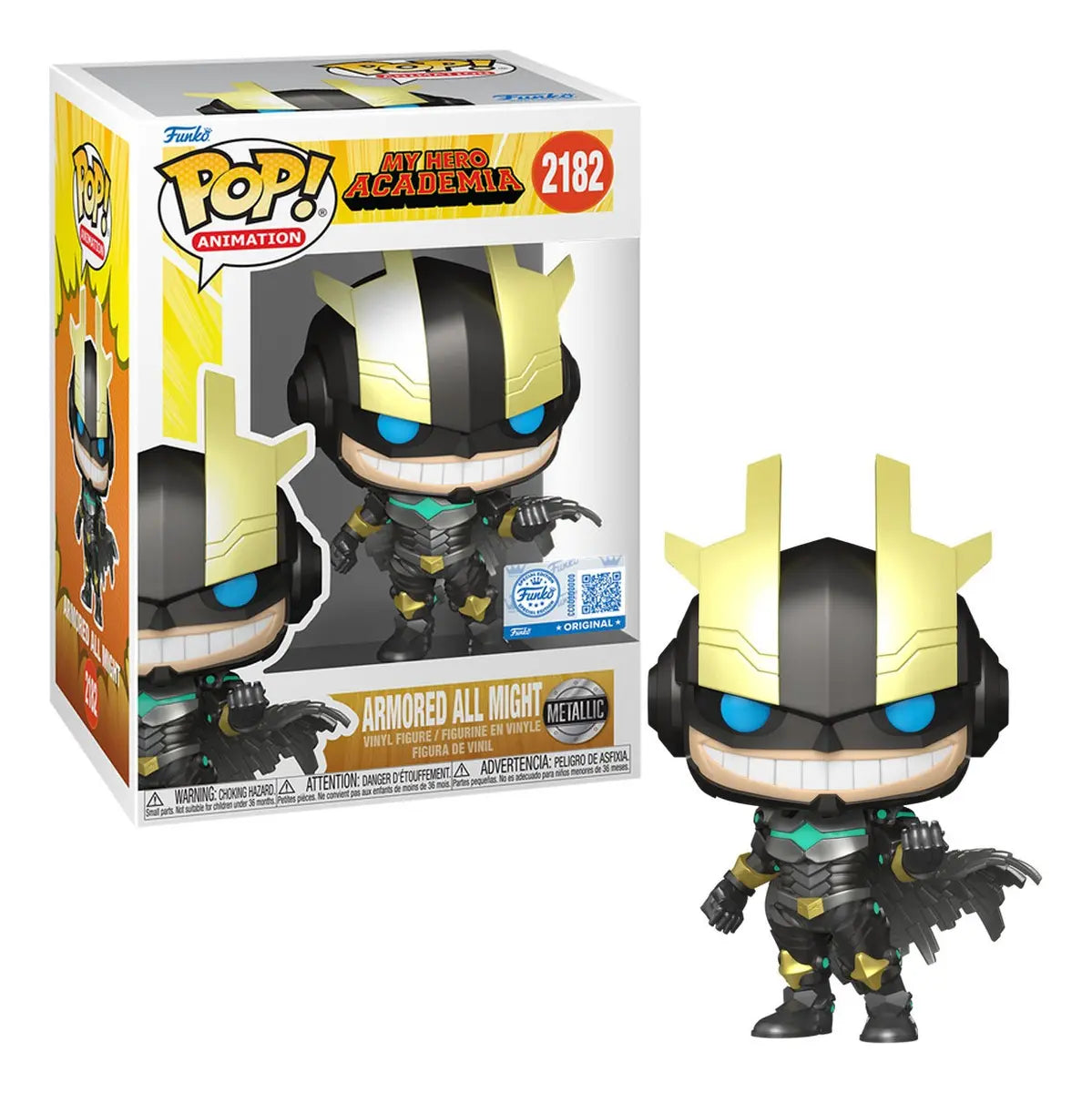 Funko POP My Hero Academia - ARMORED ALL MIGHT #2182 METALLIC