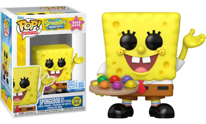Funko POP SpongeBob SquarePants  -  Spongebob with Pretty Patties #2312 Glow