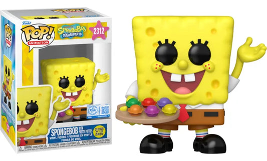 Funko POP SpongeBob SquarePants  -  Spongebob with Pretty Patties #2312 Glow