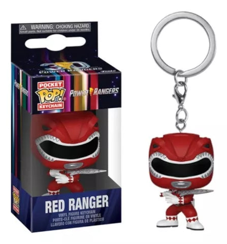 Llavero Funko Pop Power Rangers - Red Ranger