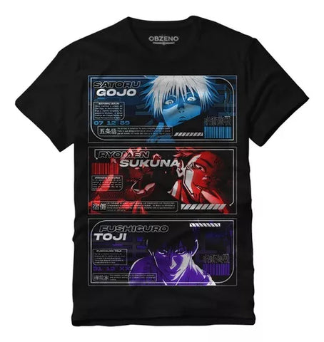 Playera Gojo/Sukuna/Toji - Obzeno