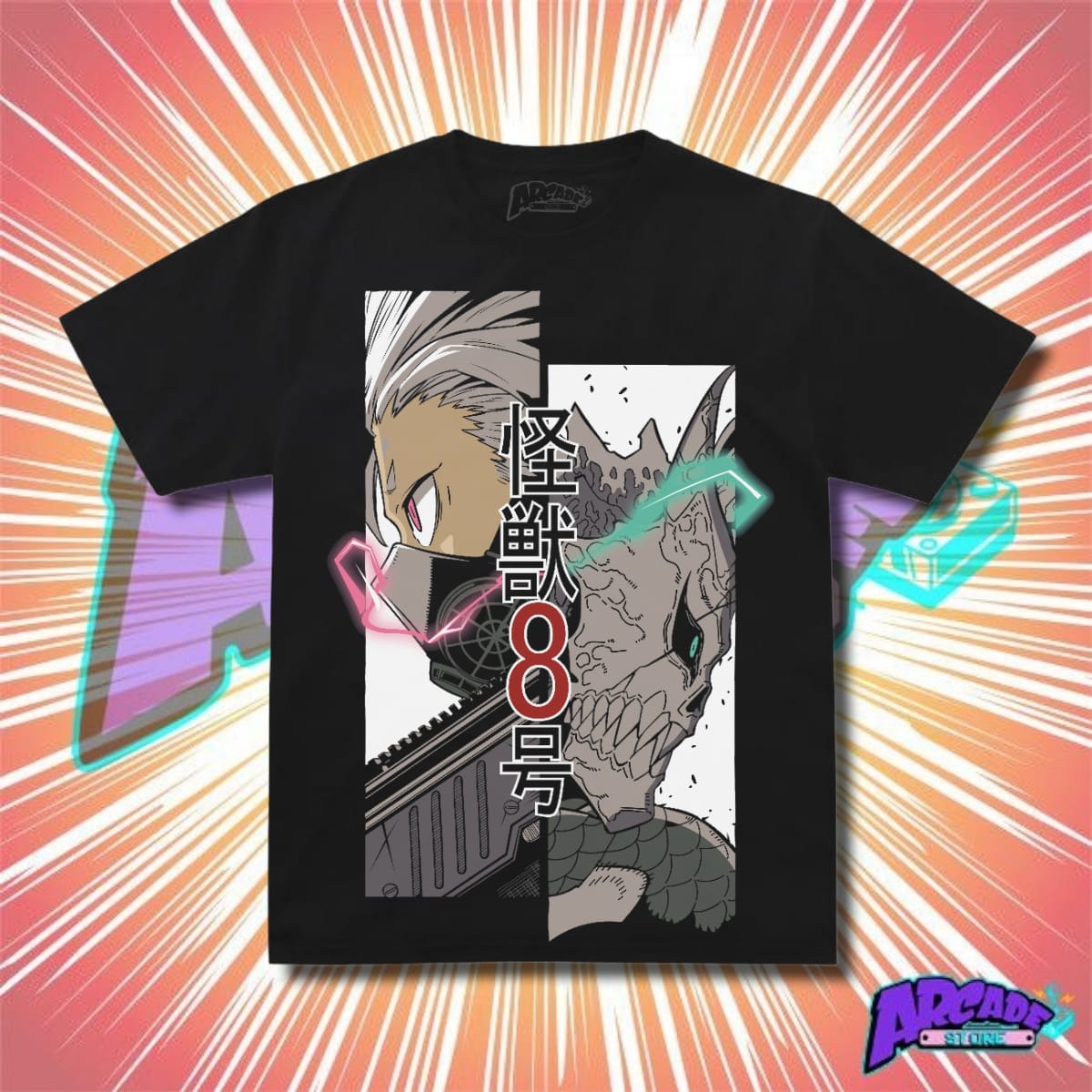 Playera Kaiju 8 - ARCADE