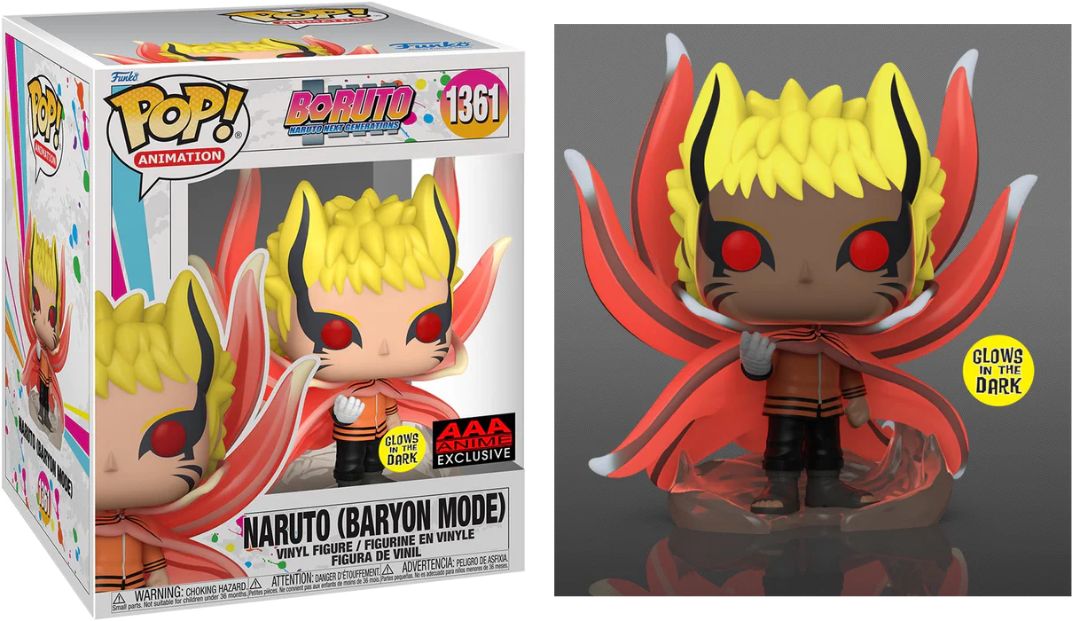 Funko Pop Naruto Shippuden  - Naruto (Baryon Mode) 6"