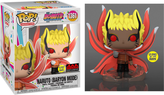 Funko Pop Naruto Shippuden  - Naruto (Baryon Mode) 6"