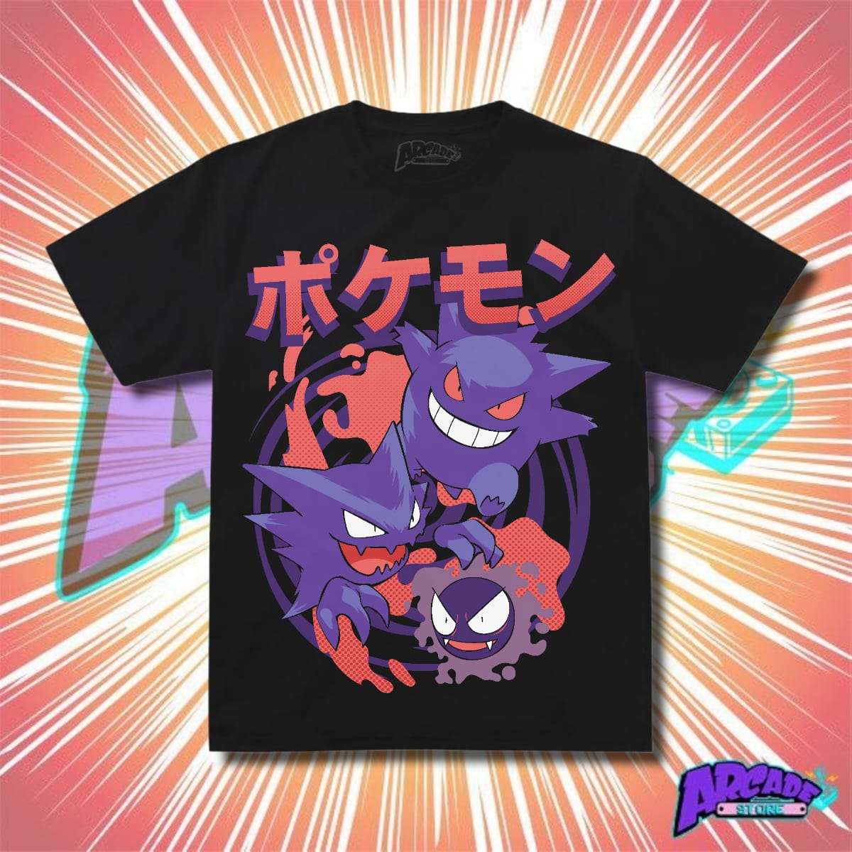 Playera Gengar - ARCADE