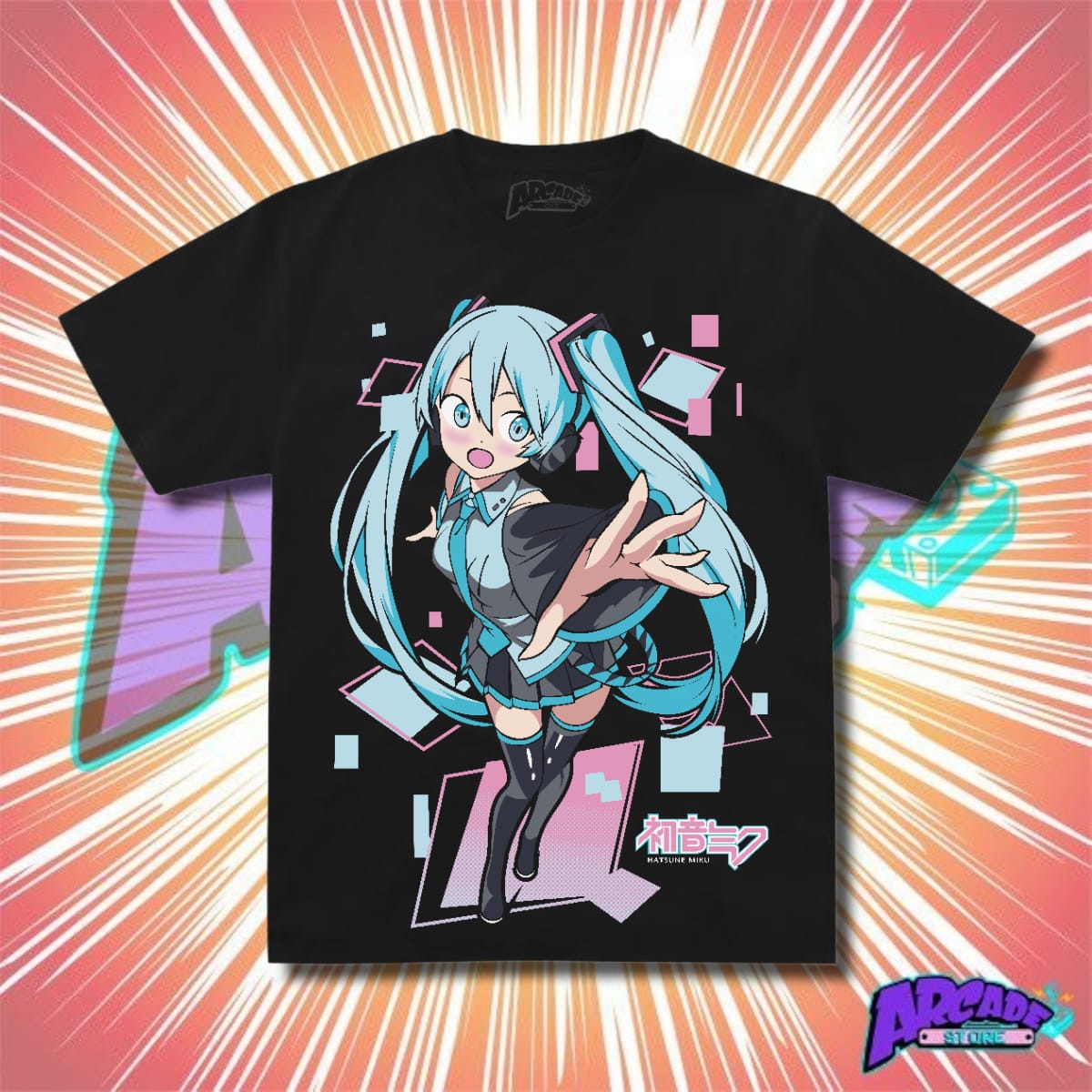 Playera Hatsune Miku Vocaloid - ARCADE