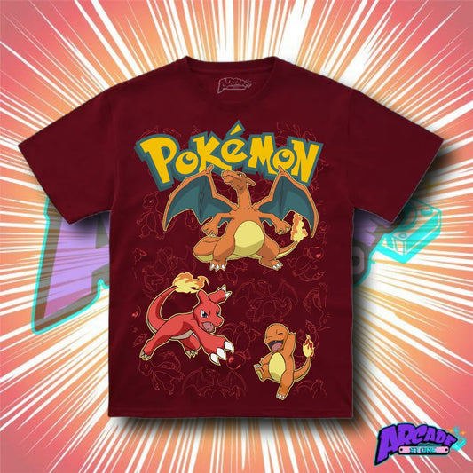 Playera Charizard Evolucion - ARCADE