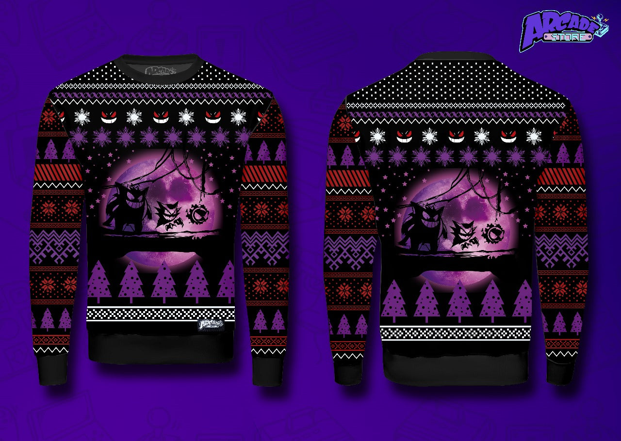 Ugly Sweater Pokemon Gengar - Arcade