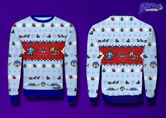 Ugly Sweater Pokemon Mega Man- Arcade