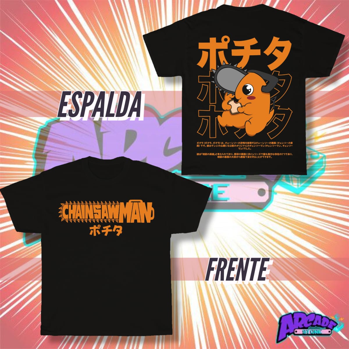 Playera Pochita Sandwich - ARCADE