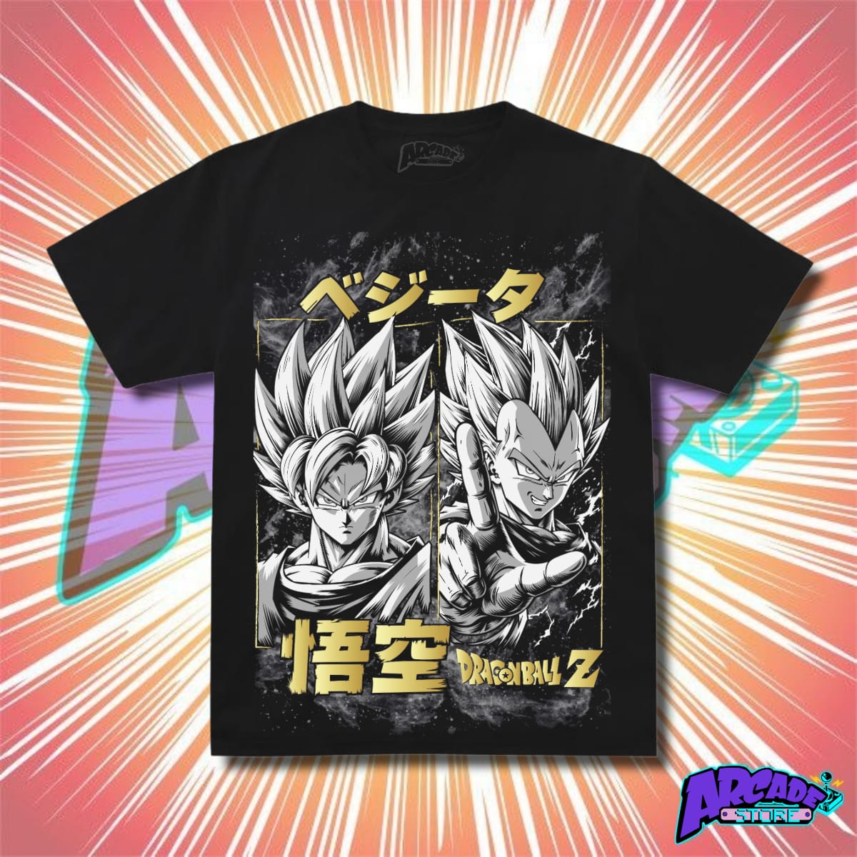 Playera Goku & Vegeta - ARCADE