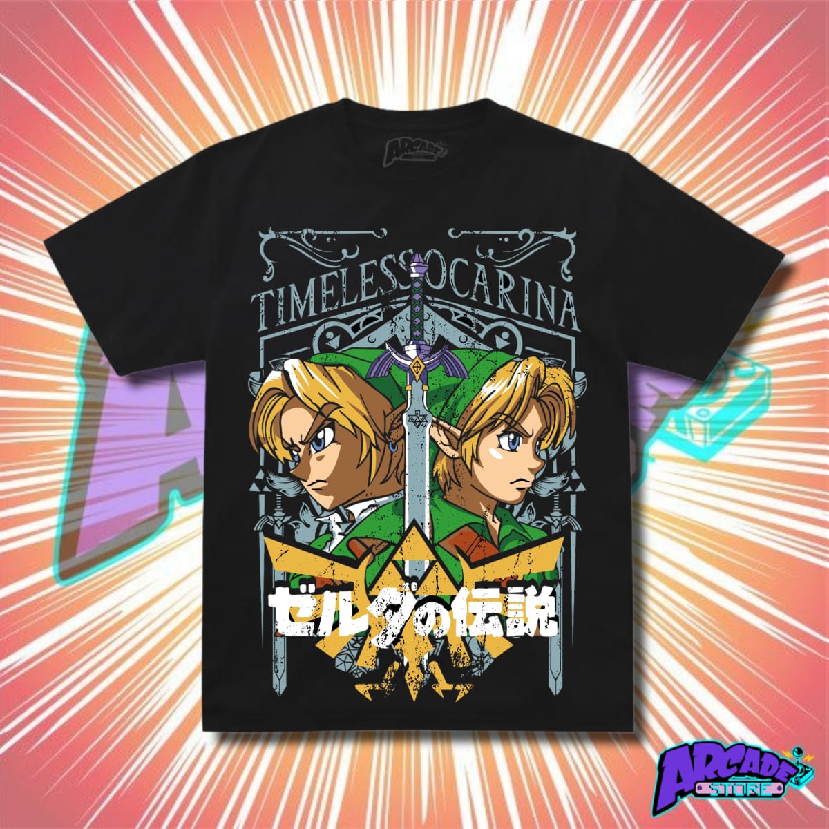 Playera Zelda Timeless Ocarina - ARCADE