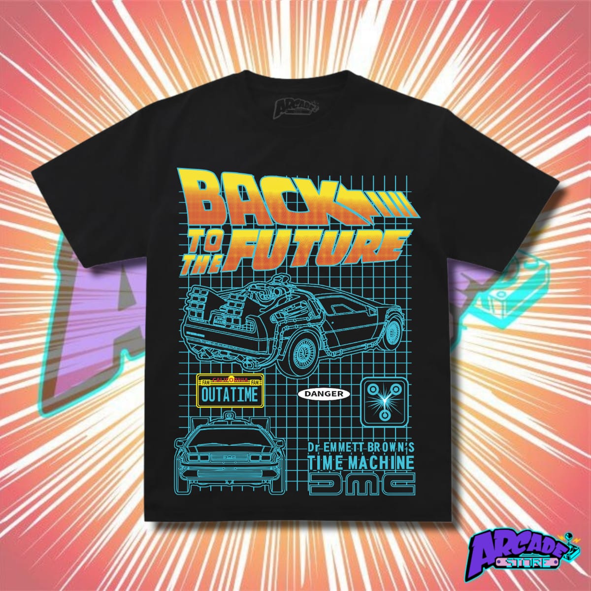 Playera Delorean - ARCADE