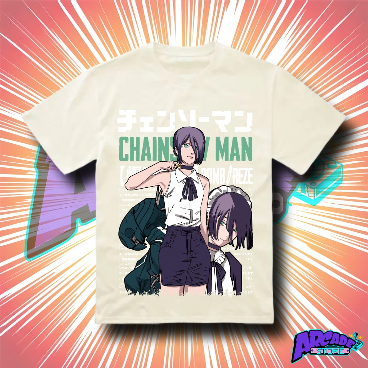 Playera Reze Chainsawman - ARCADE