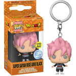 Llavero Funko Pop Dragon Ball - Super Saiyan Rose Goku Black GITD