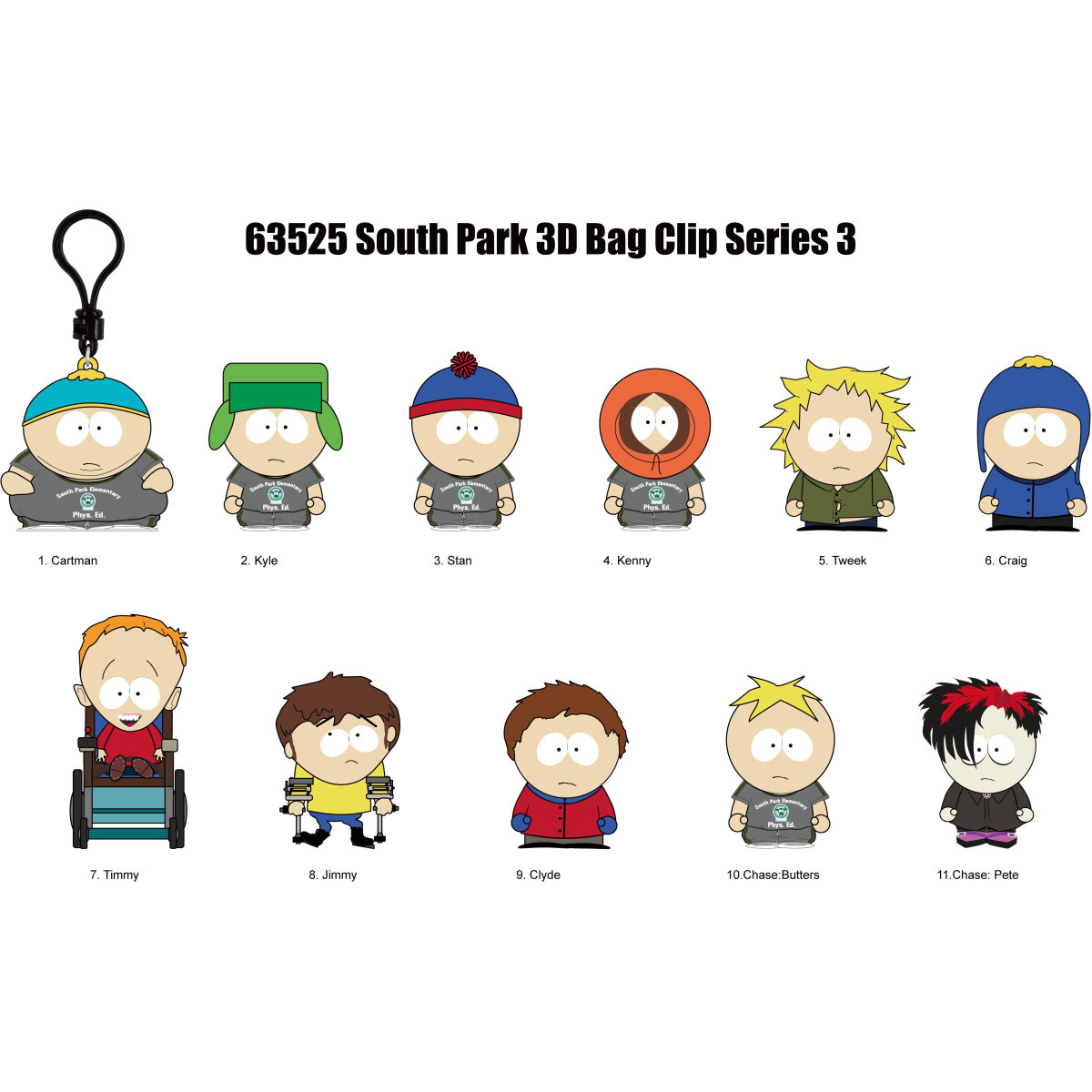 Figural Bag Clip - South Park Series 3