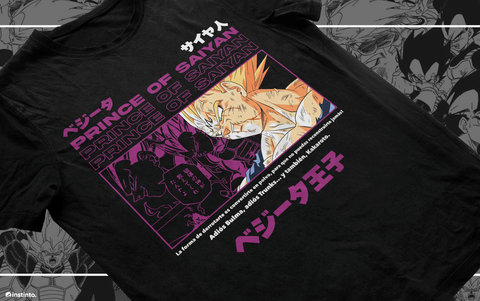 Playera Vegeta Prince of Saiyan - LEMON GAMES