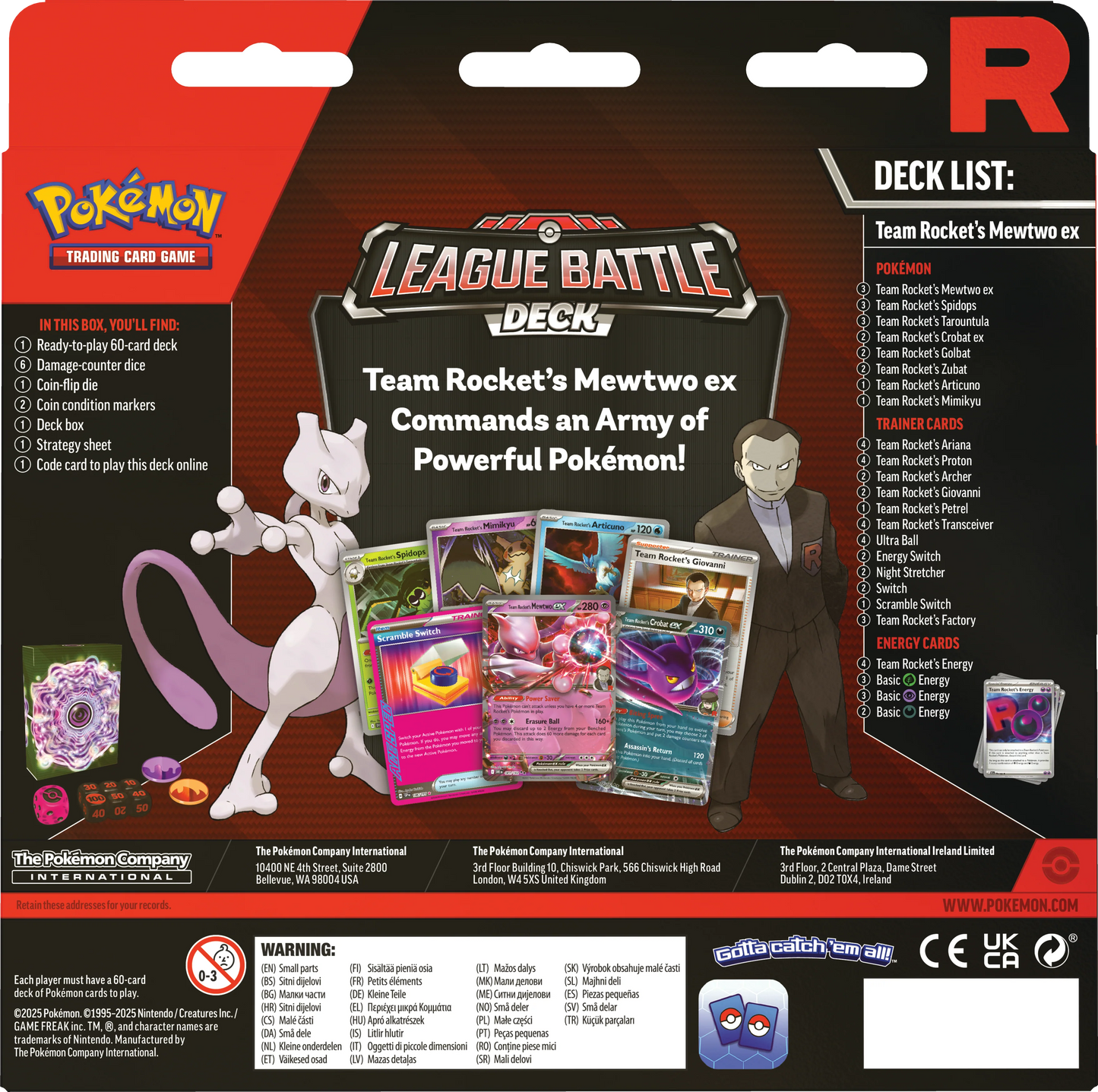 TCG Pokemon - MEWTWO EX LEAGUE BATTLE DECK