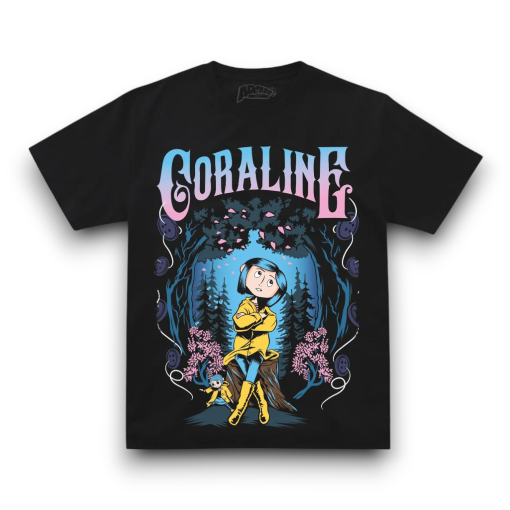 Playera Coraline Neon - ARCADE – Lemon Games