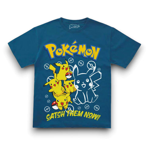 Playera Pikachu Catch Them - ARCADE