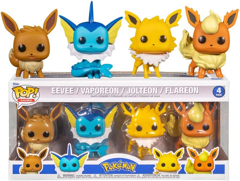 Funko POP Pokemon - 4pack Eevee/Vaporeon/Jolteon/Flareon